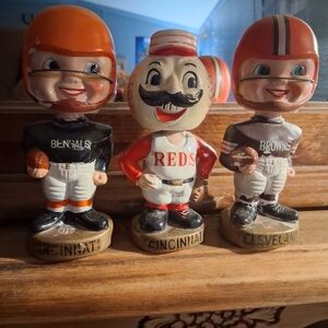 Vintage Sports Bobbleheads Set